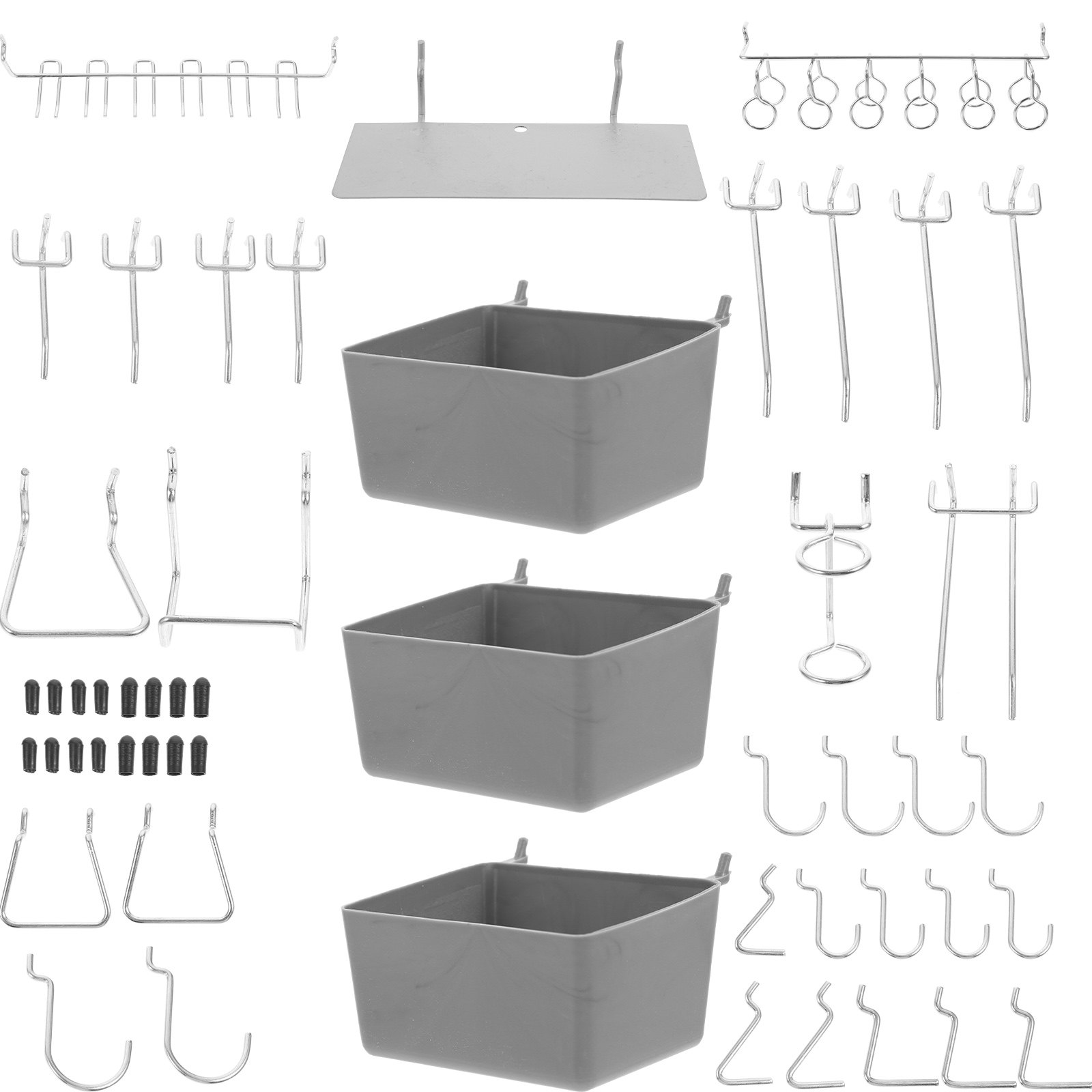 Workshop Tools Organizer - Kit di 140 Ganci in Metallo