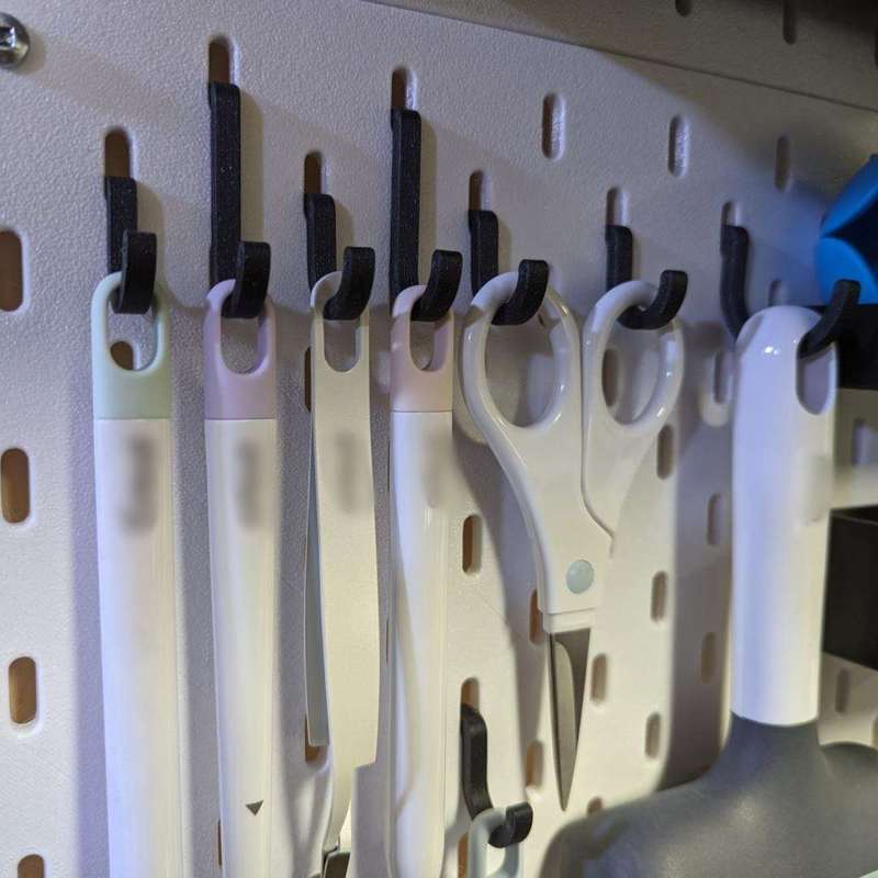 Workshop Tools.Hanging Board - Gancio piatto a incasso per pannello