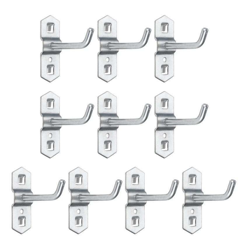 Workshop Tools.Hanging Board - Set di 10 Ganci in Acciaio