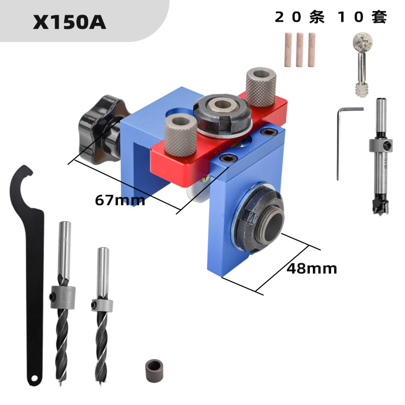 Dowel Jig Kit - TEBAK W-136 Kit di maschere per