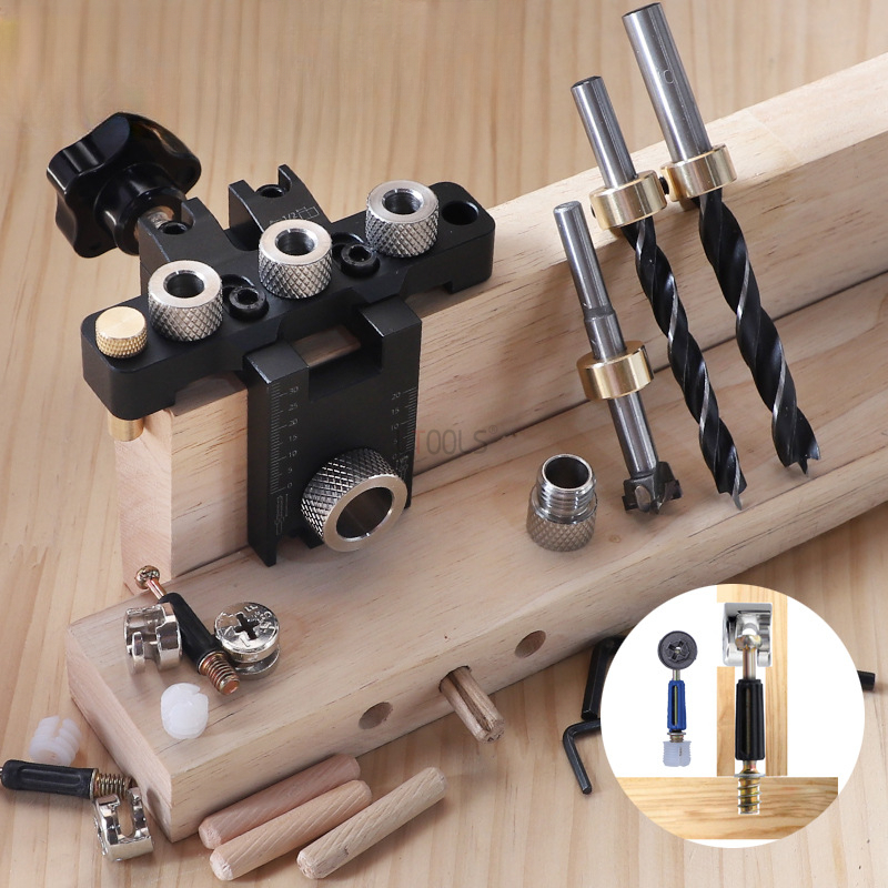 Dowel Jig Kit - Kit di guida per foratura regolabile