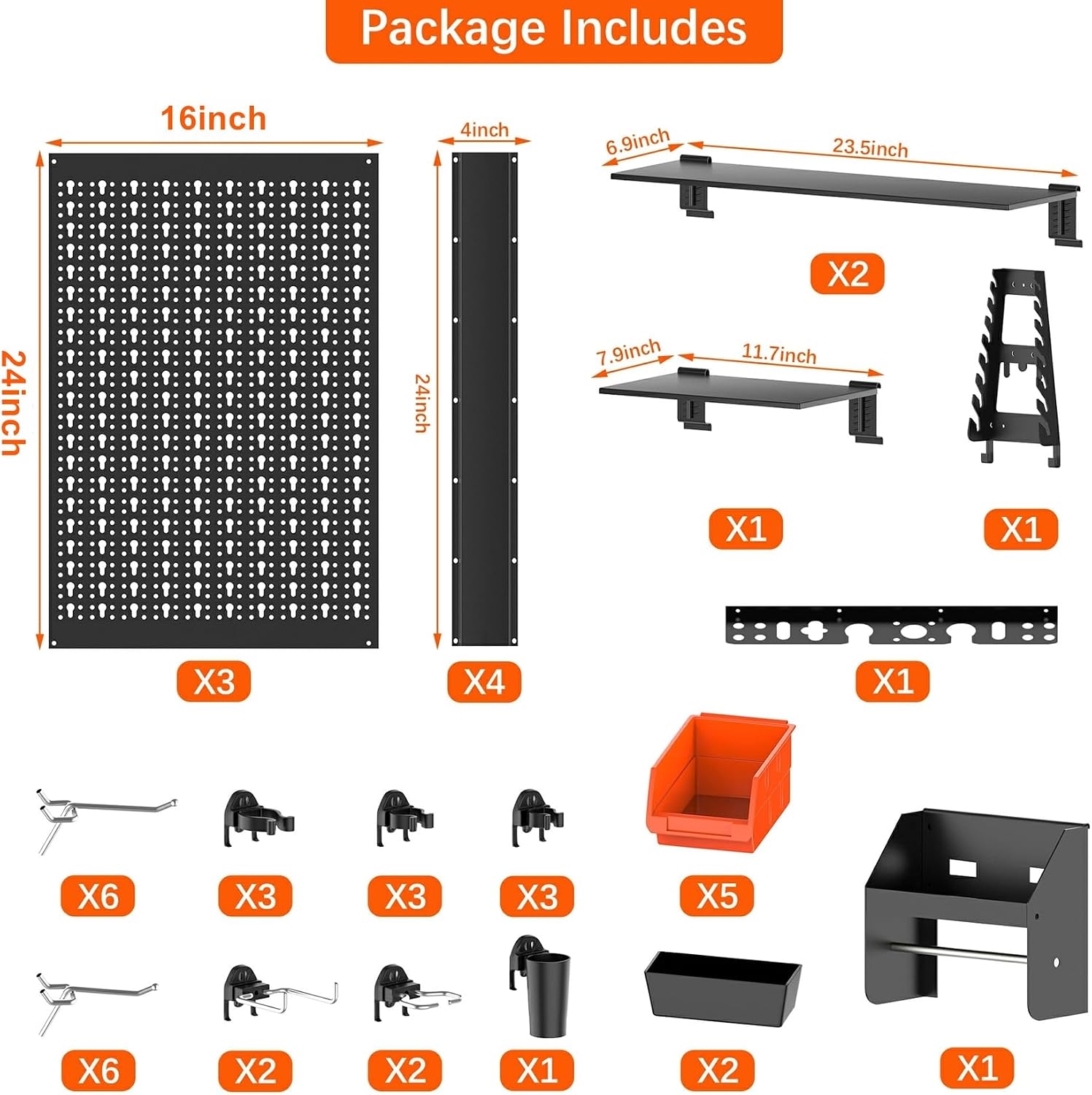 Kit Pannello Organizer da Pare - Workshop Tools.Hanging Board recensione e prezzo