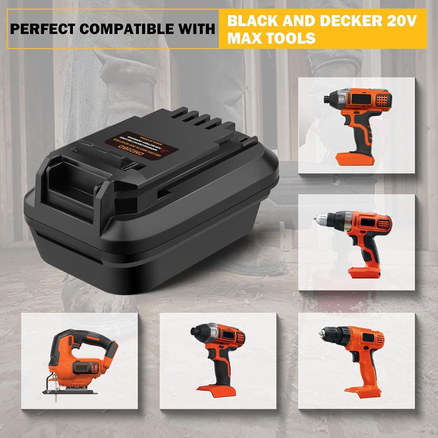 Adattatore per Batteria DM20BD - Black+Decker Tool Cordless recensione e prezzo